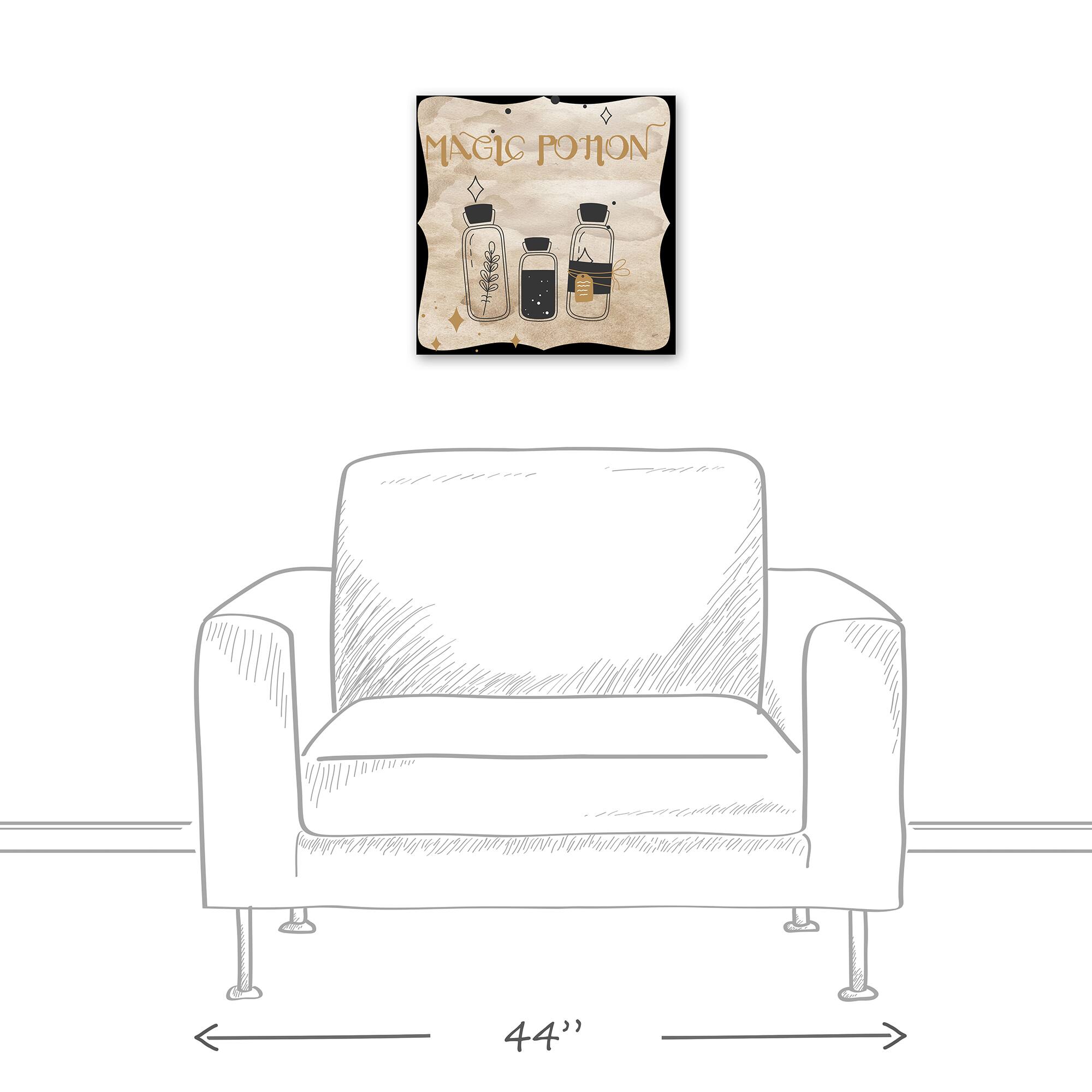 Magic Potion Bottles 3 16" x 16" Canvas Wall Art